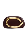 ZARA VIRAL CLUTCH with chain - Burgandy