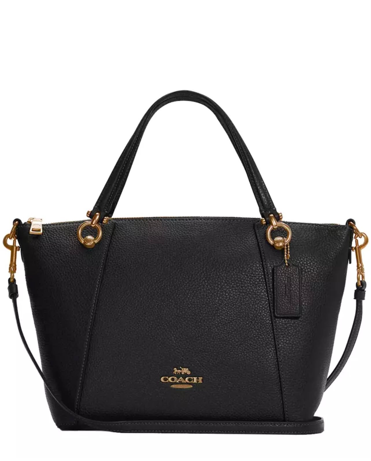 Coach Kacey Satchel in Signature Canvas Bag Small