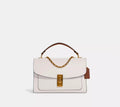Coach Lane Shoulder Bag Gold Chalk