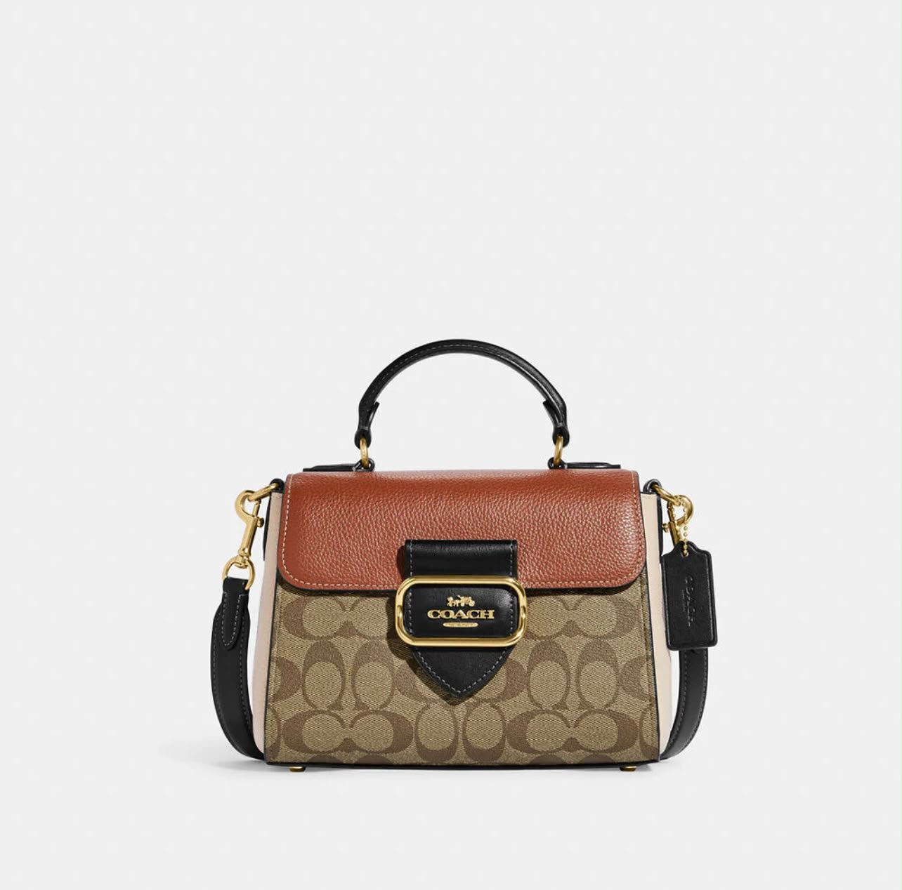 Coach Morgan Top Handle Satchel In Colorblock Signature Canvas