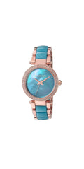 Michael Kors Parker Blue Mother Of Pearl Dial Two Tone Steel Strap Ladies Watch - Mk6491